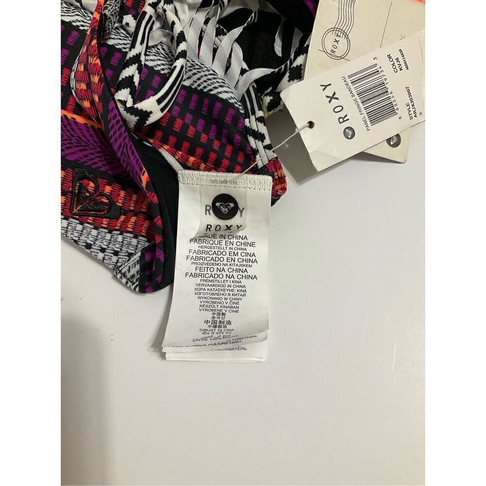 Roxy NWT Aztec Fringe Bandeau Bikini Top, S - Picture 14 of 16